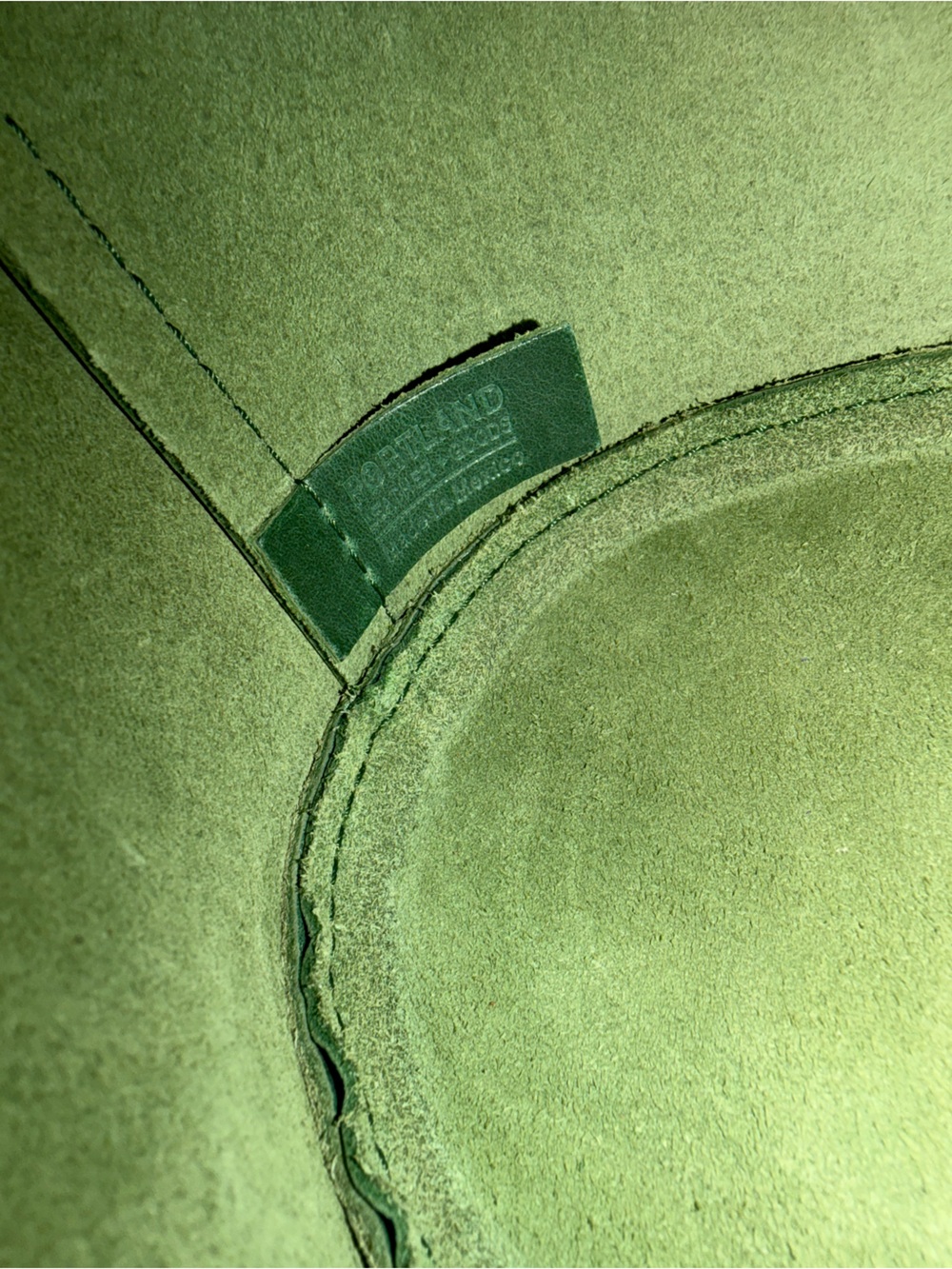 NWOT Portland Leather Small Milan Bag Forest Green - Picture 4 of 6